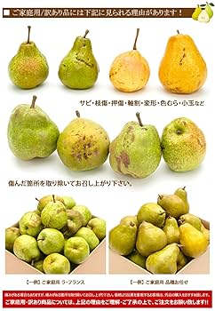 Amazon.co.jp: 山形県産 西洋梨 ラ・フランス 2kg(訳あり/6玉～9